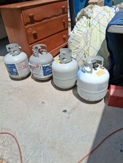 4 Propane Tanks