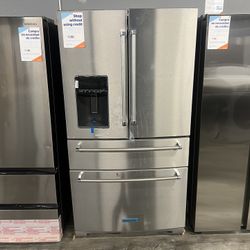 Kitchen Aid Stainless Steel 4-Door Refrigerator 