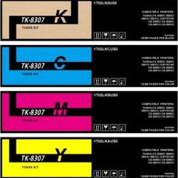Set Of 4 TK-8307 TK8307 Toner Cartridge Replacement