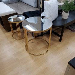 Gold Mirror Side Table 85.00