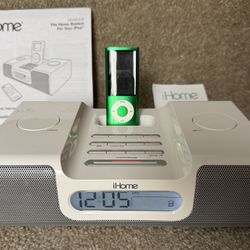 iHome iH8 Alarm Clock & iPod Nano