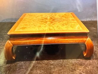 Henredon Scene Two Burlwood Ming-Style Coffee Table