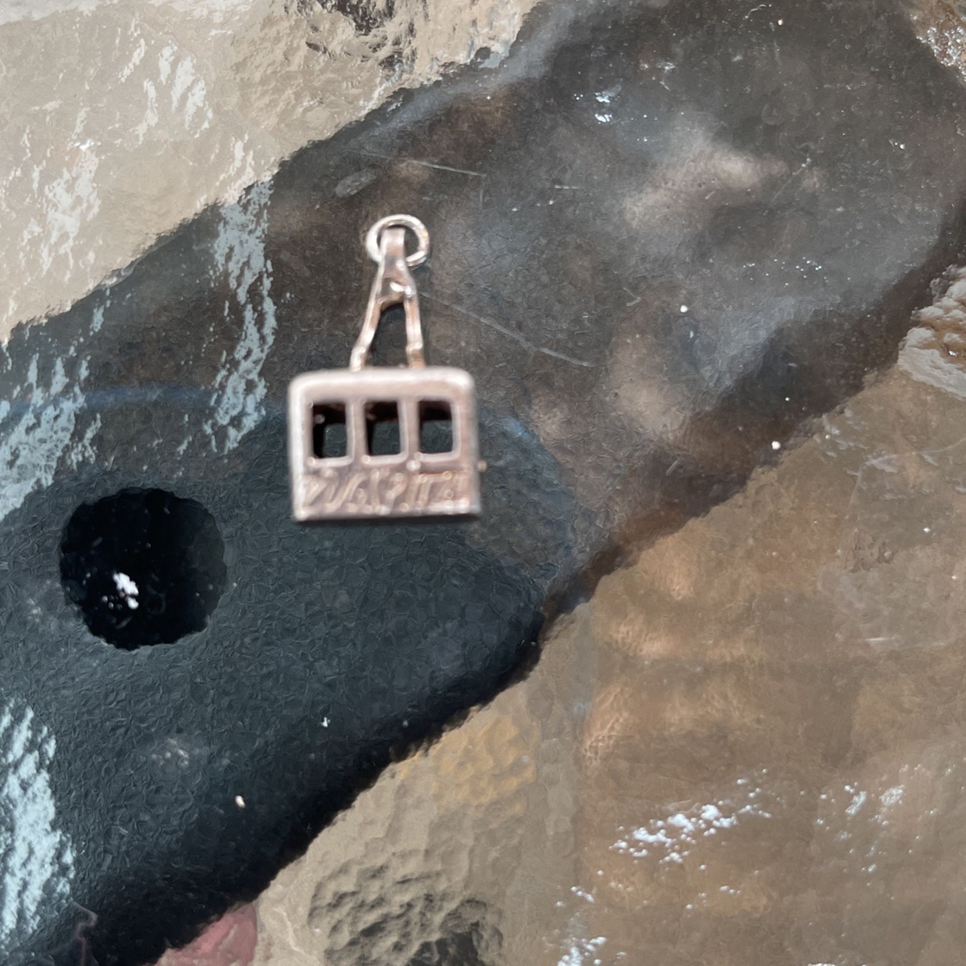 Sterling Vintage Cable Car Charm