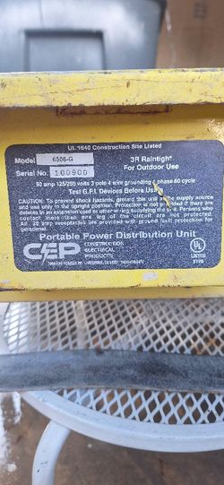 Portable Power Distribution Unit Model 6506-G