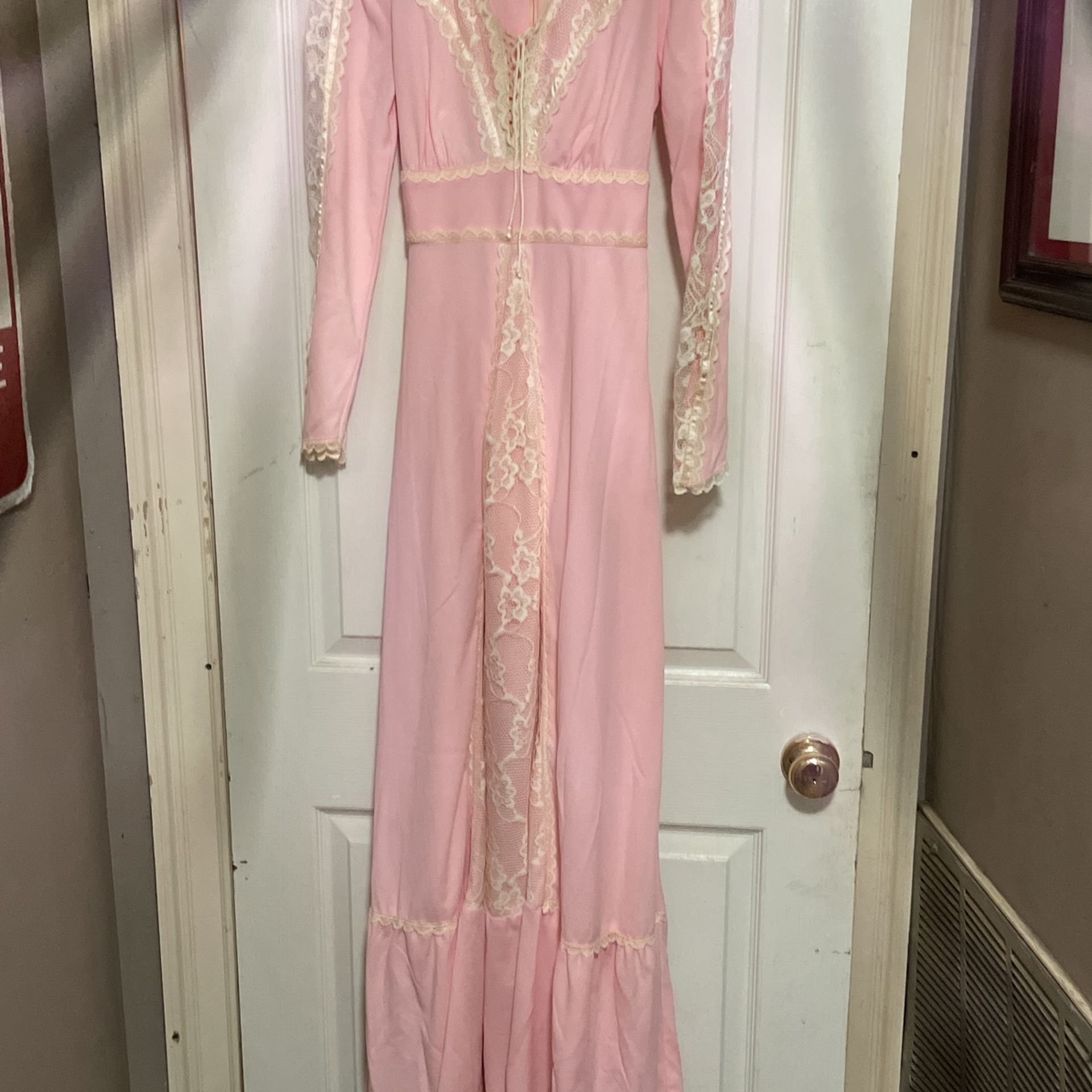 Vintage Pink Gunne Sax Prairie Dress