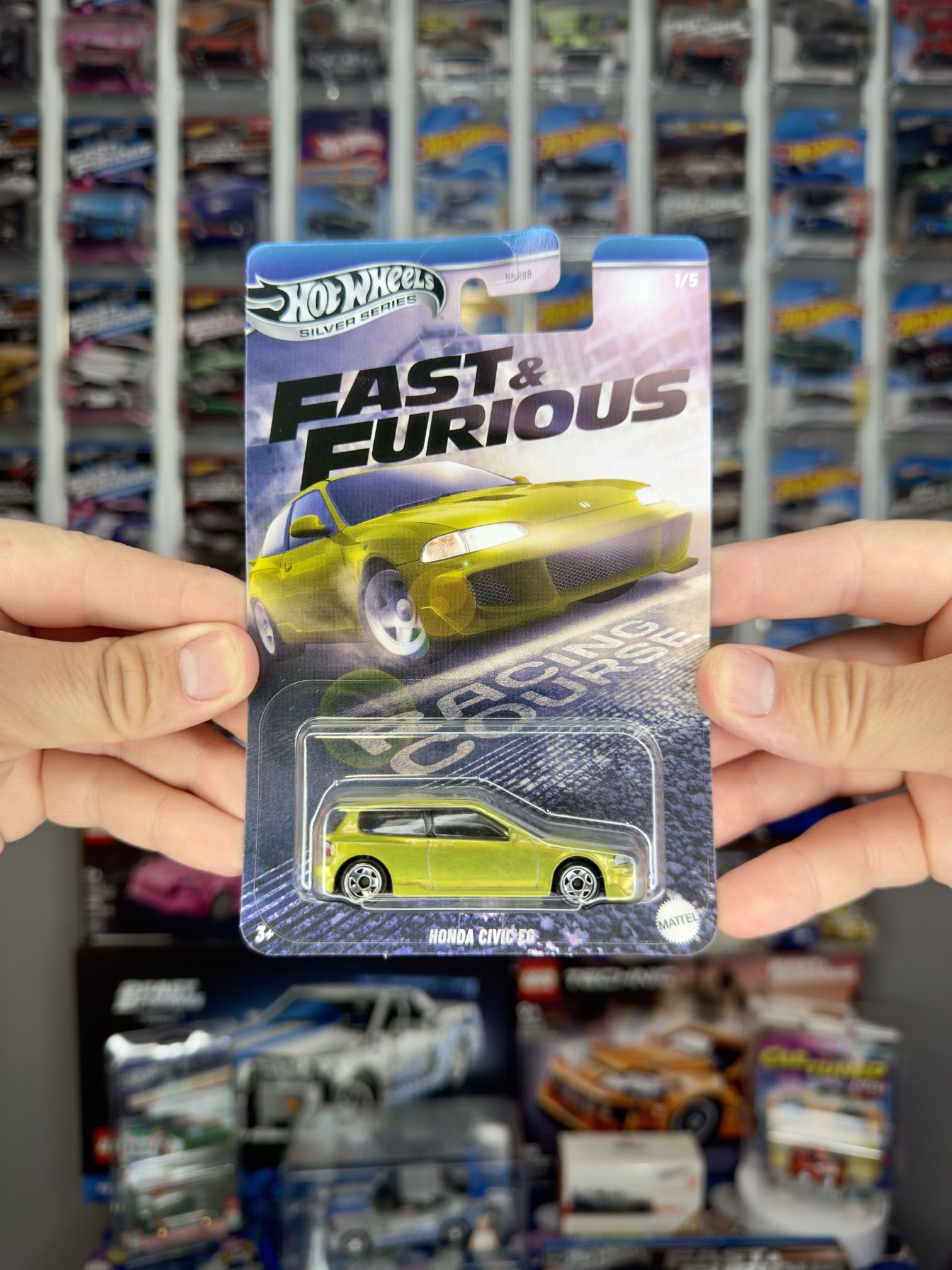 Hot Wheels 2025 Silver Series Fast And Furious Racing Course Honda Civic EG 