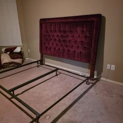 King Size Velvet Headboard