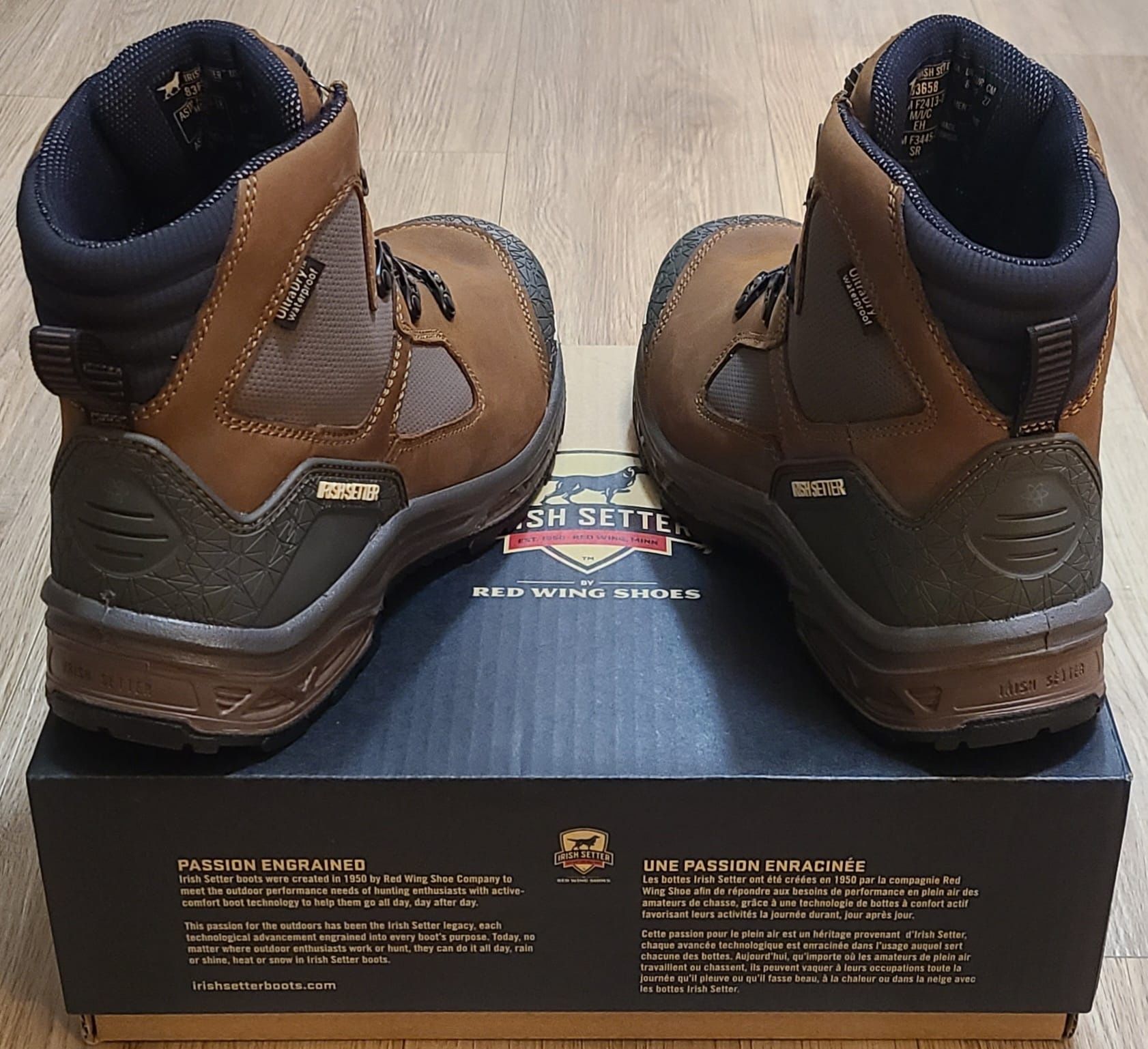 Red Wing Irish setter leather boots size 9.5-10 IRISH SETTER BY RED WING Work Boots Size 9/9.5/10 And 10.5  main image 3