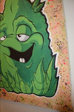 Buds cartoon pop art