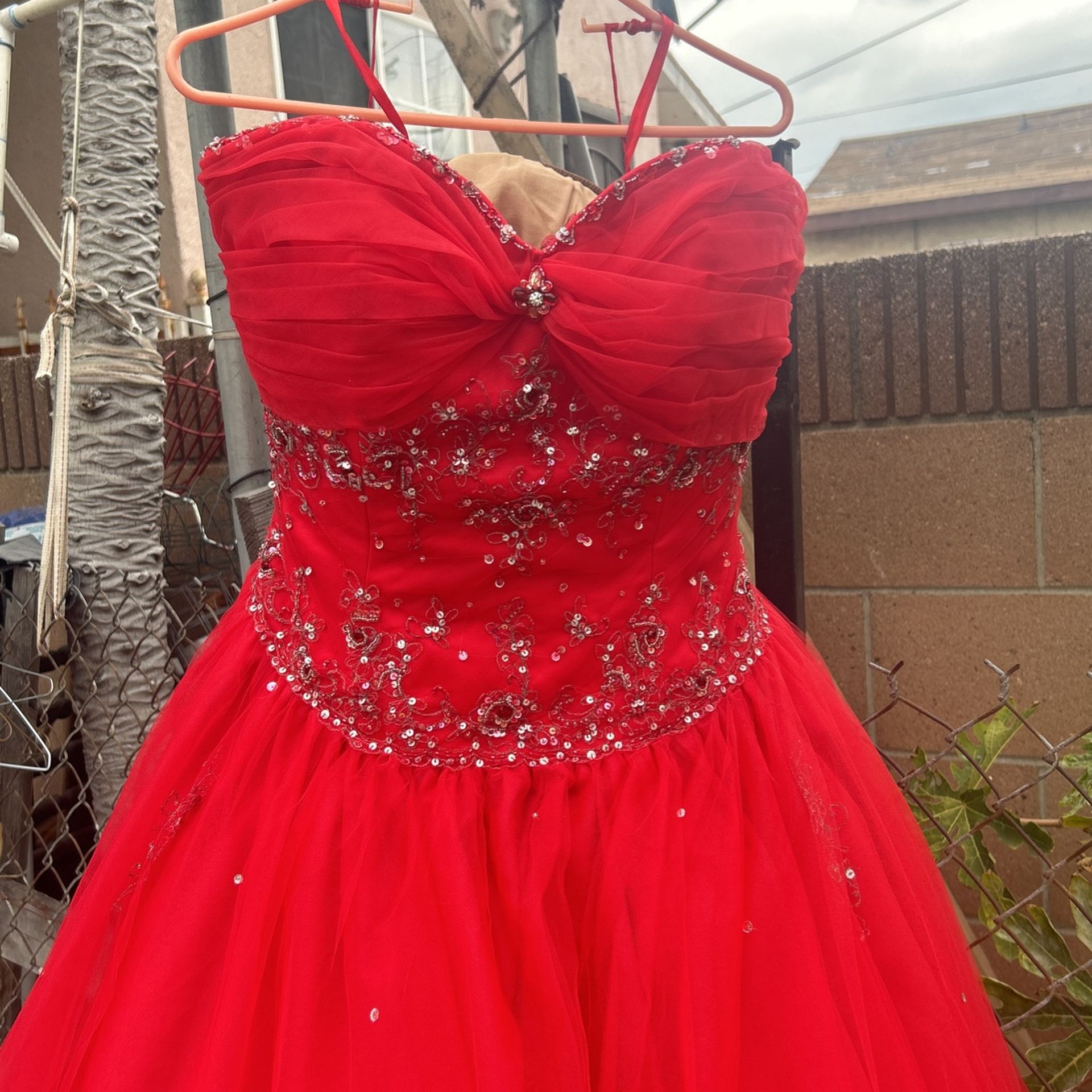 Quinceañera Red Dress