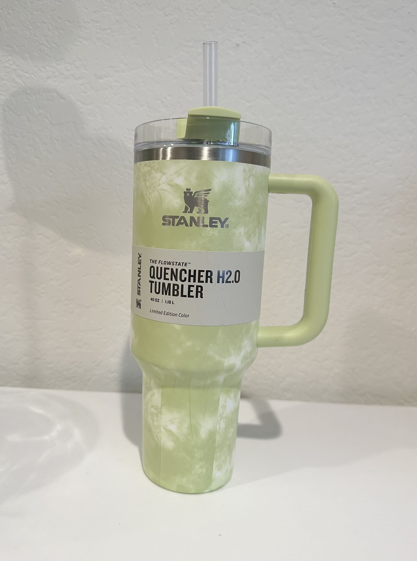 Tie Die Lime Green STANLEY Flowstate Quencher H2.0 Tumbler Cup 40