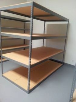 Warehouse Shelving 96 in W x 48 in D 4 Tier Storage Rack Stronger Than Homedepot Lowes And Costco Delivery Available