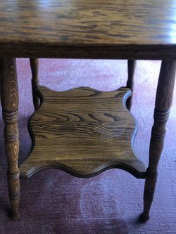 Small wood table