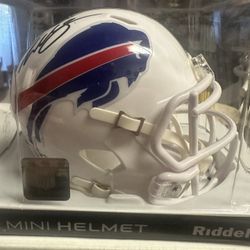 Willis McGahee Signed Buffalo Bills Riddell Speeed Mini Helmet Beckett 