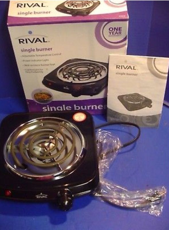 Single Burner Hot Plate Electric Rival