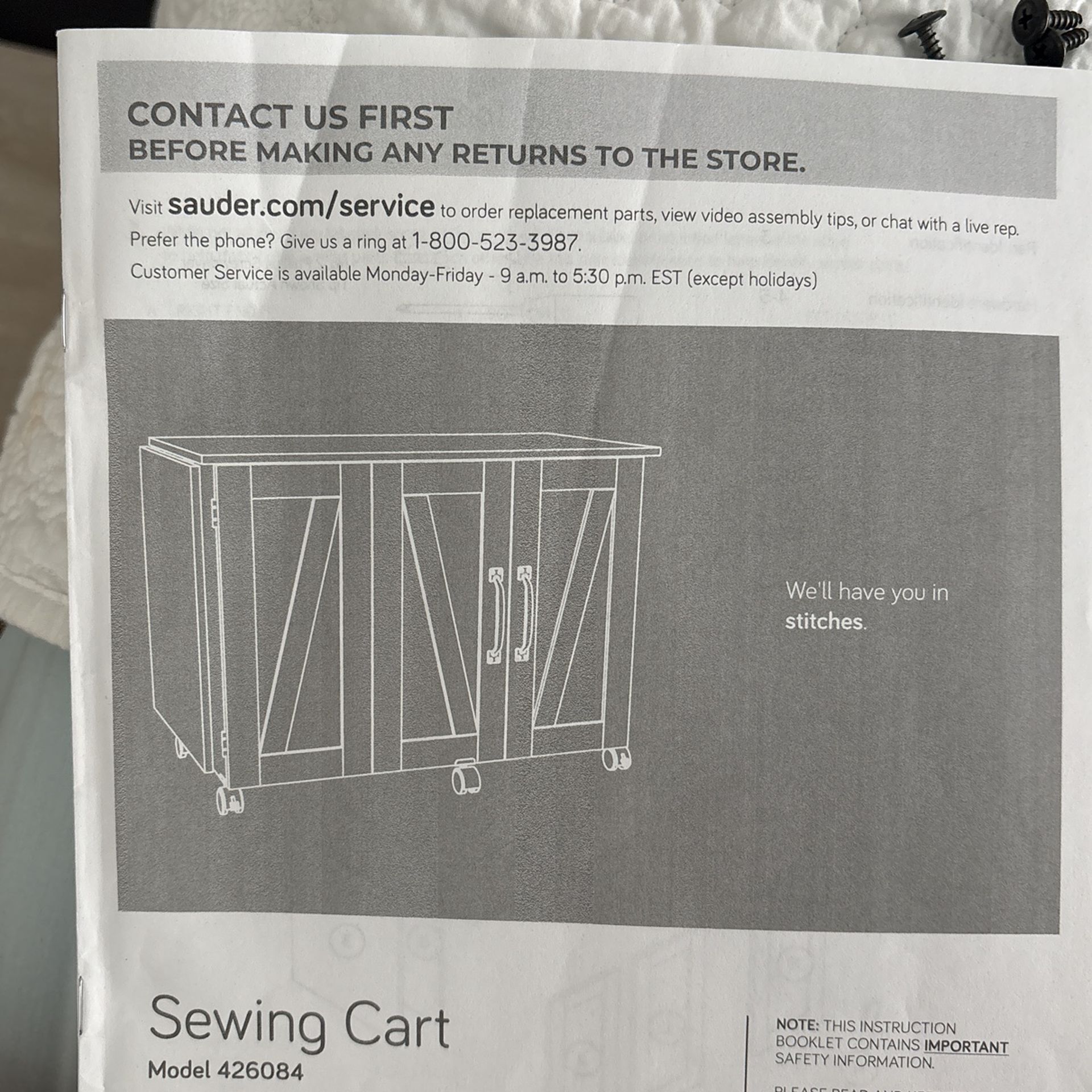 Sewing desk