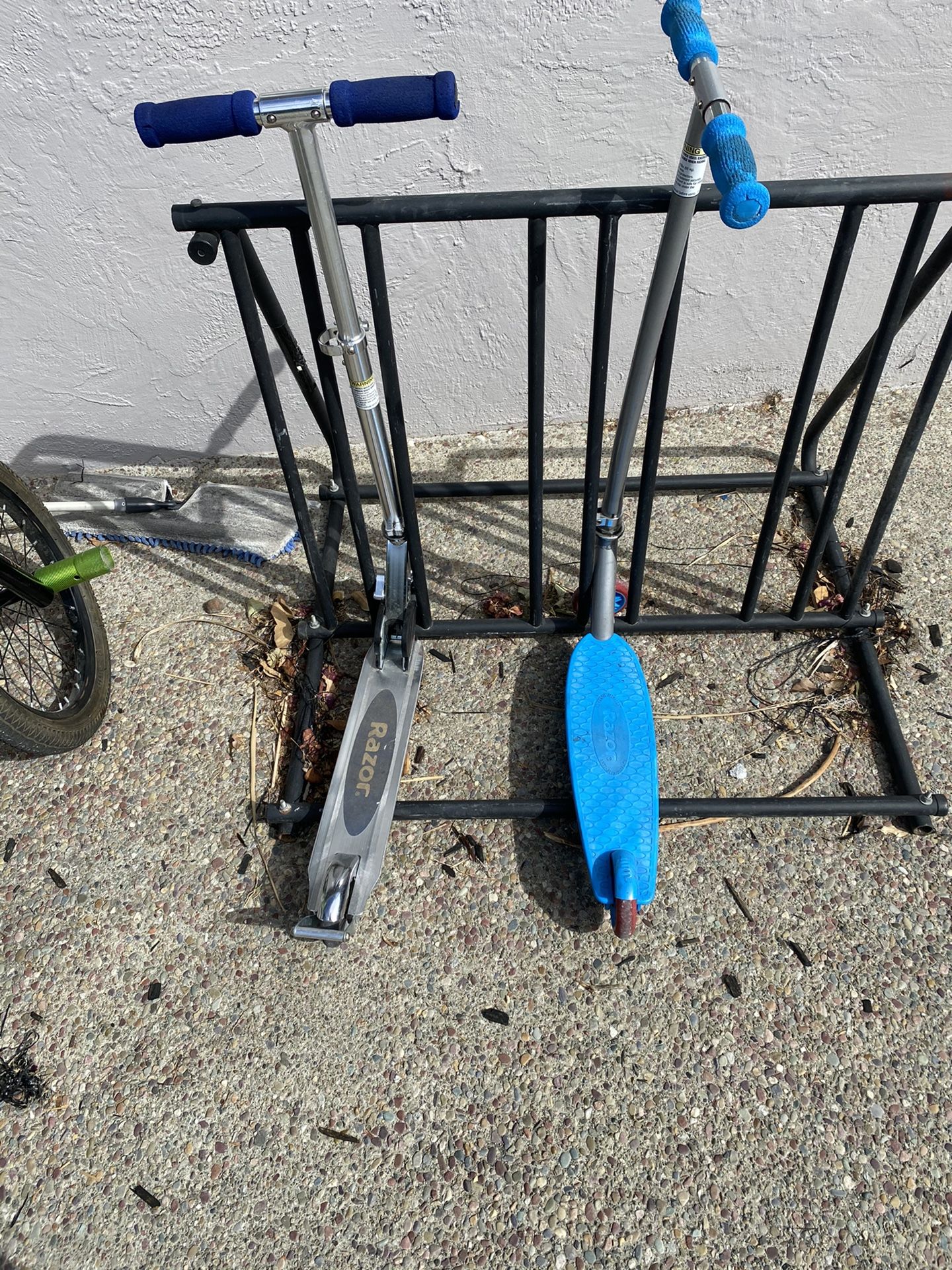 Razor Scooter And Helmet