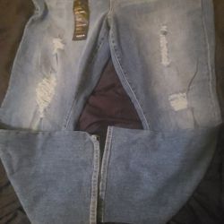 New Torrid Denim Blue Jeans  Size 20. 98% Cot, 2% Span, 5 Pocket. W 44, L 31, R 10 3/4. Just too big for me.