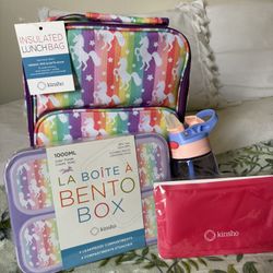 Unicorn Lunch Box - Bento Box - Cup - Ice Pack Set 