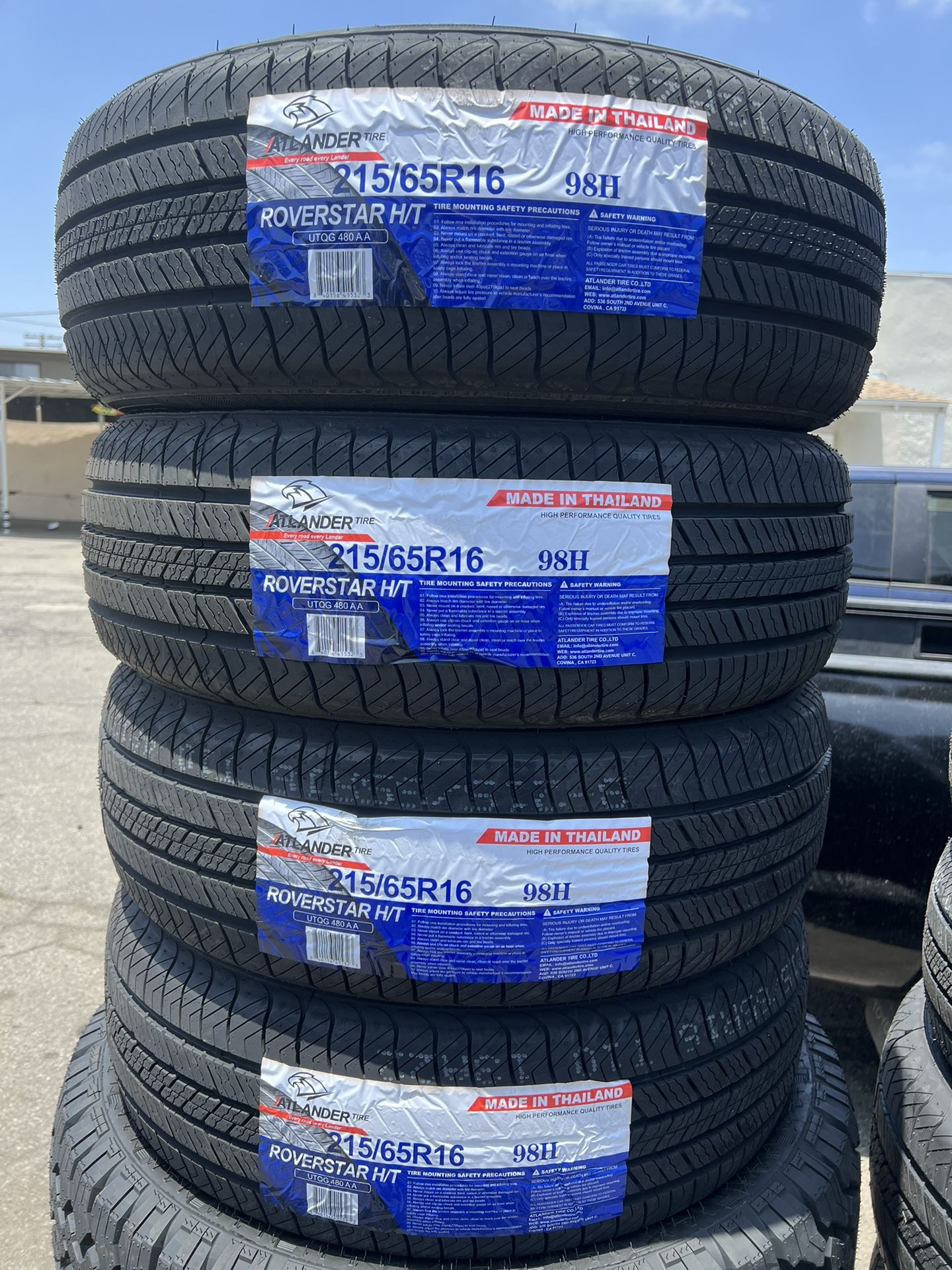 215/65/16 New Tires Set Of 4 Atlander Installed And Balanced Set De 4 Llantas Nuevas Instaladas Y Balanceadas
