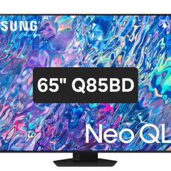 SAMSUNG 65" INCH NEO QLED 4K SMART TV Q85BD ACCESSORIES INCLUDED 