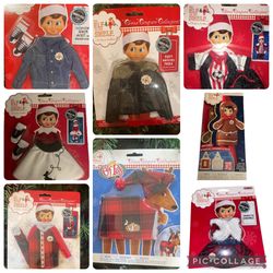 Elf On The Shelf Outfits $15 Each Soccer Player Denim Like Jacket, Poodle Skirt, Pajamas,  And More