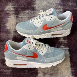 nike air max 90 light denim sz12