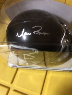 Matt Ryan signed mini helmet COA