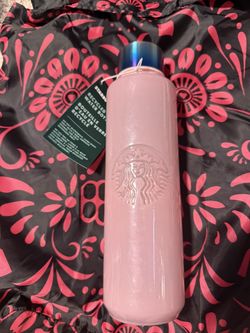 Starbucks 20oz Summer 2021rose Pink recycled Glass Water