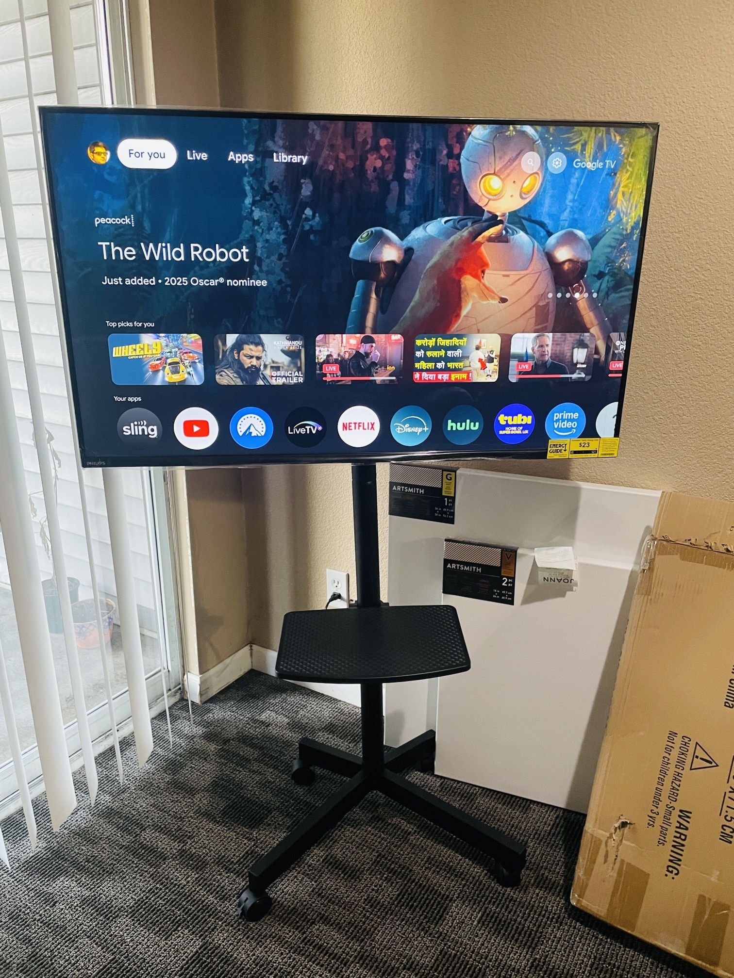Philips Google TV and Movable Stand