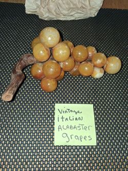 Vintage Italian Alabaster grapes extra large.. no cracks! All sales final.