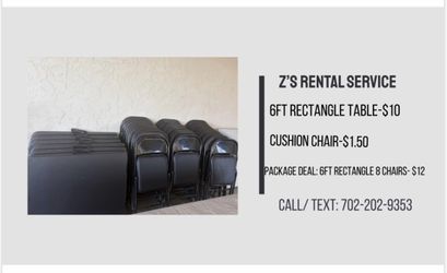 Chairs and tables