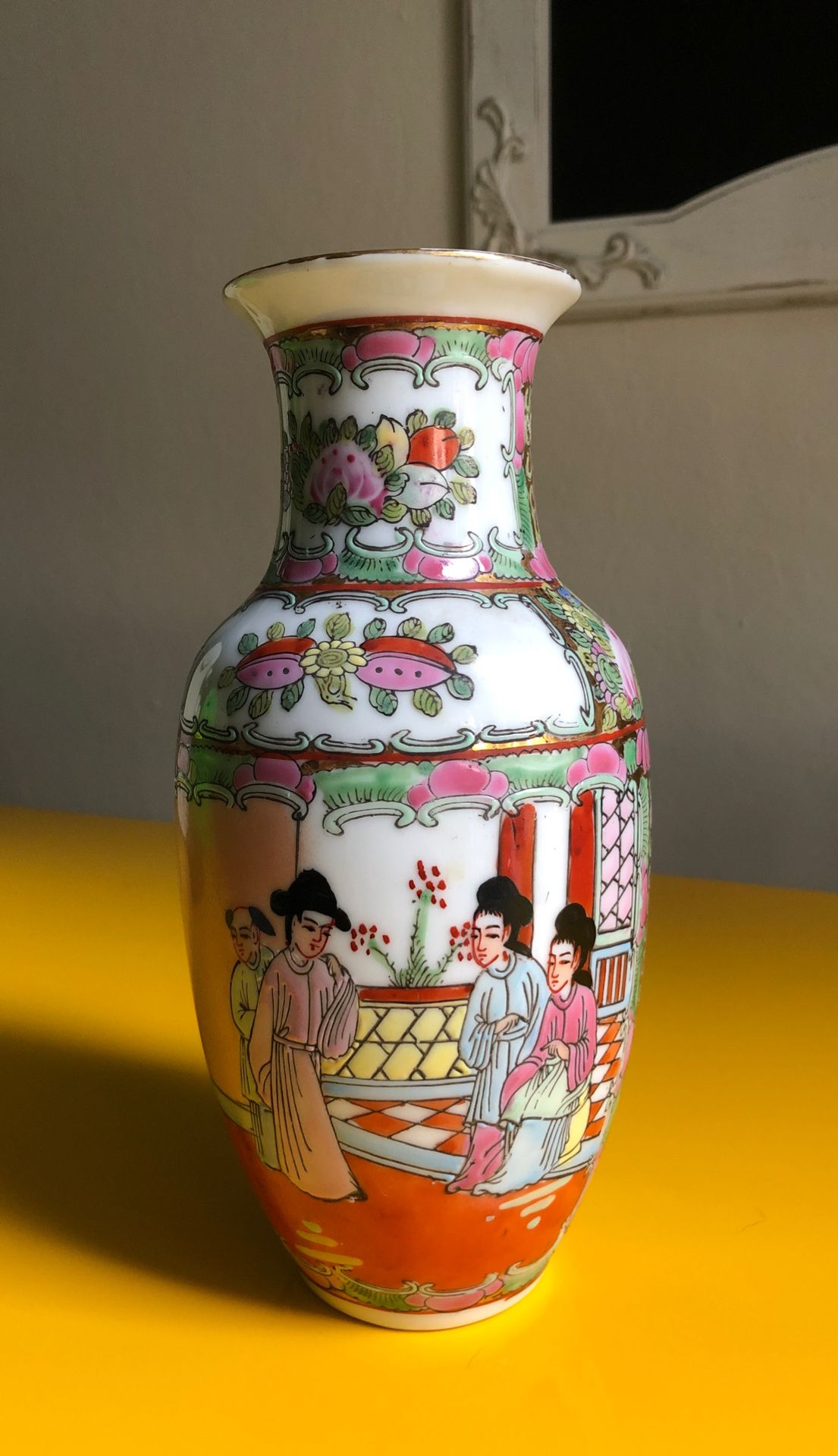 Antique Chinese Hand Painted Porcelain Vase