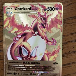 Pokemon Charizard, gold leaf, mint condition, Make Offer