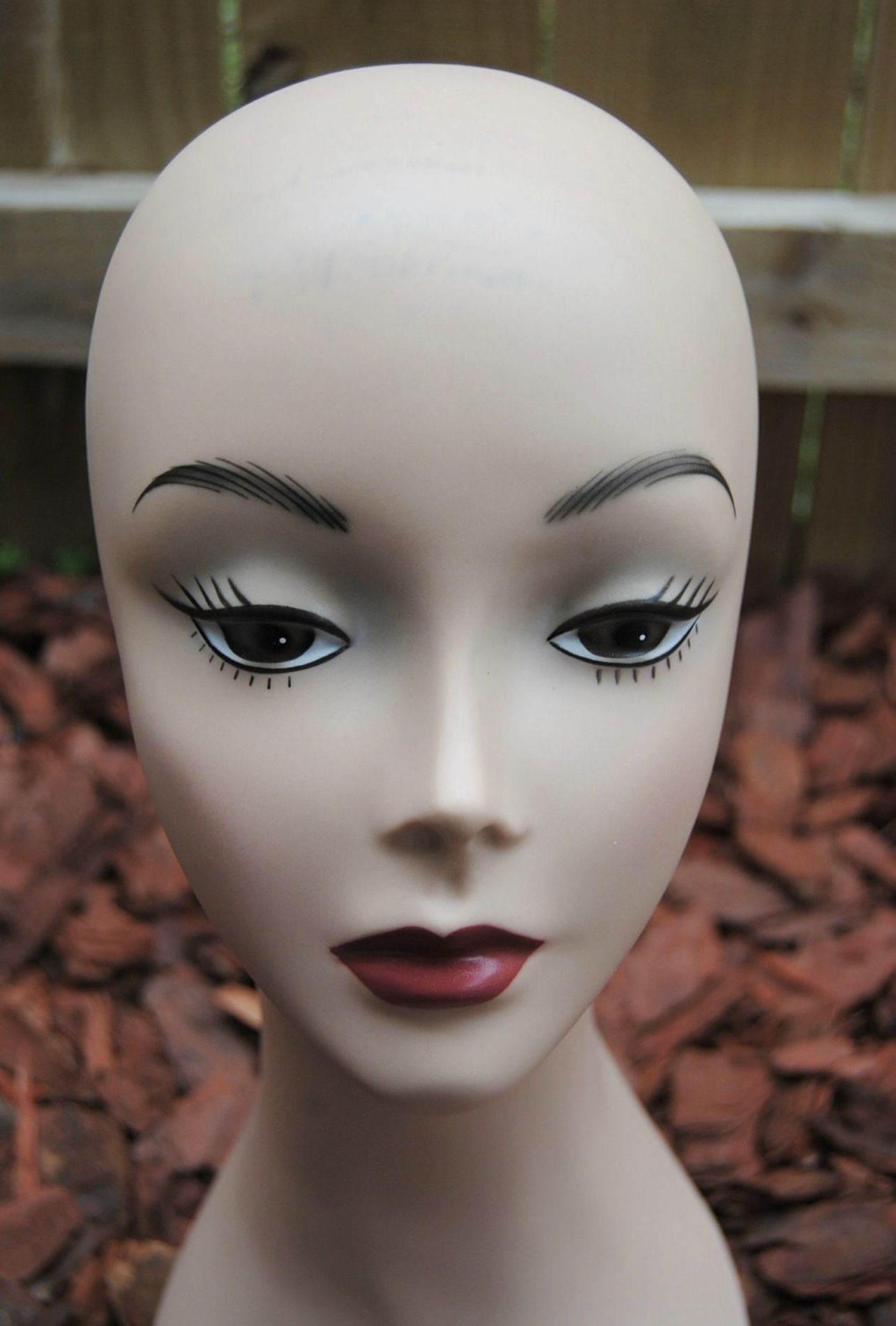 Vintage Retro PinUp Style Mannequin Head to Upcycle or Display Hats Jewelry Wigs