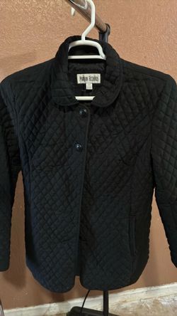 Woman black coat