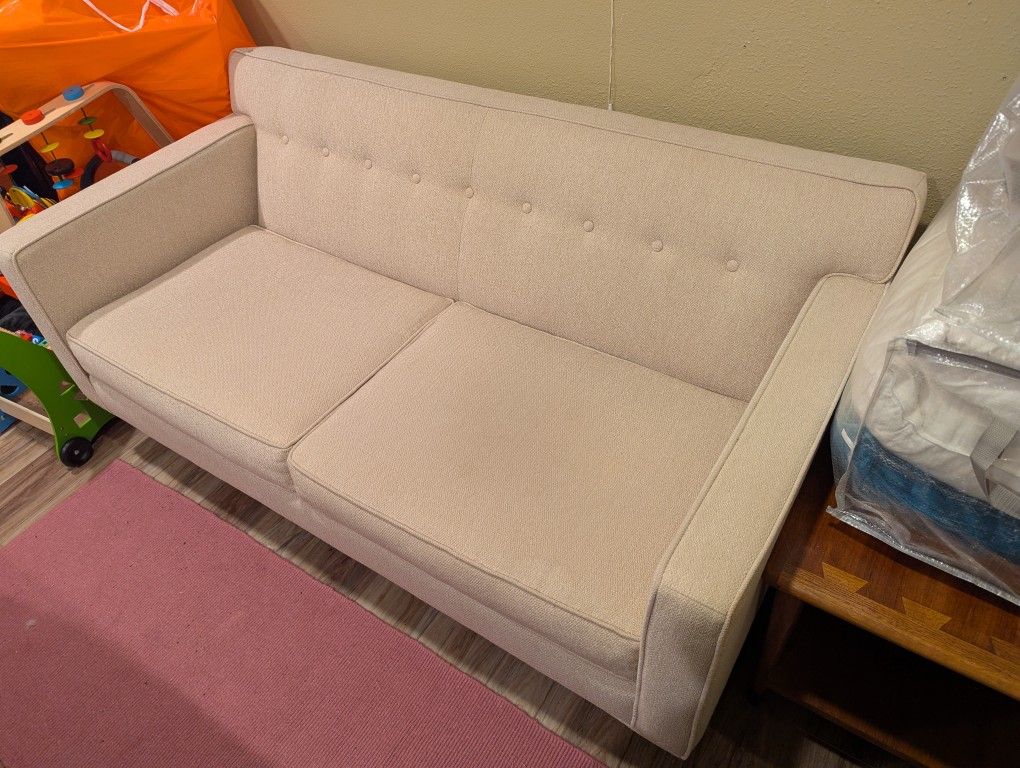 Cream Loveseat