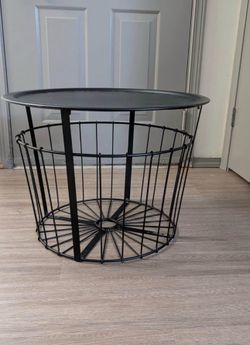 IKEA Black Metal storage Coffee table