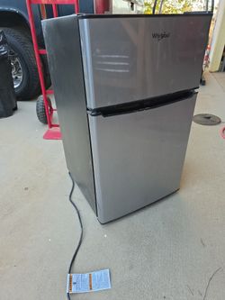Whirlpool Stainless Mini Fridge with Freezer