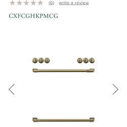 Cafe fridge & oven handles & knobs (stainless steel)