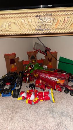 Mixed Lot of Kids Toy Vehicles and Playsets
