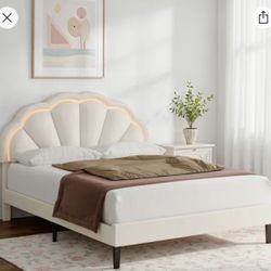 Twin Bed, Frame With Light Up Head Board 