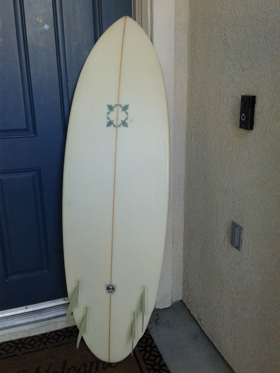 5'8" Chris Birch quad Surfboard for Sale