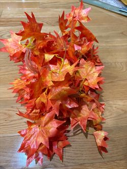 Fall harvest leaves garland