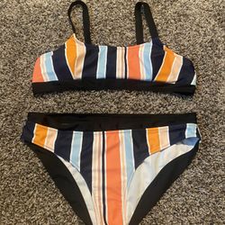 Women’s Striped Bikini Set