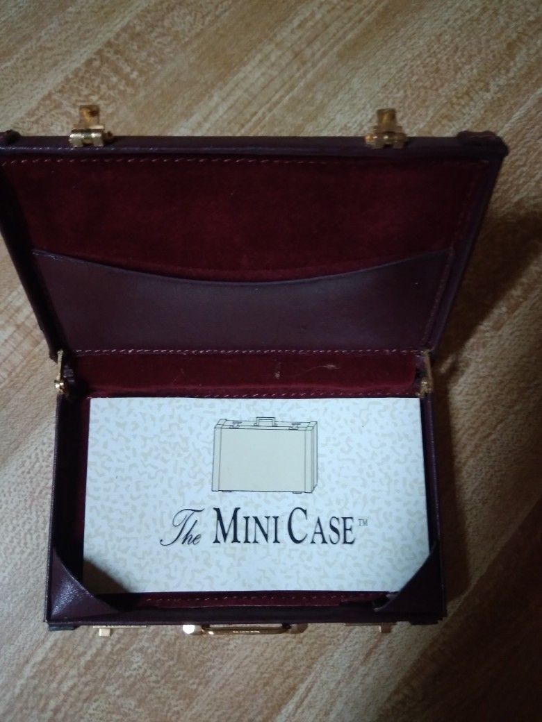 Mini Leather Business Card Case