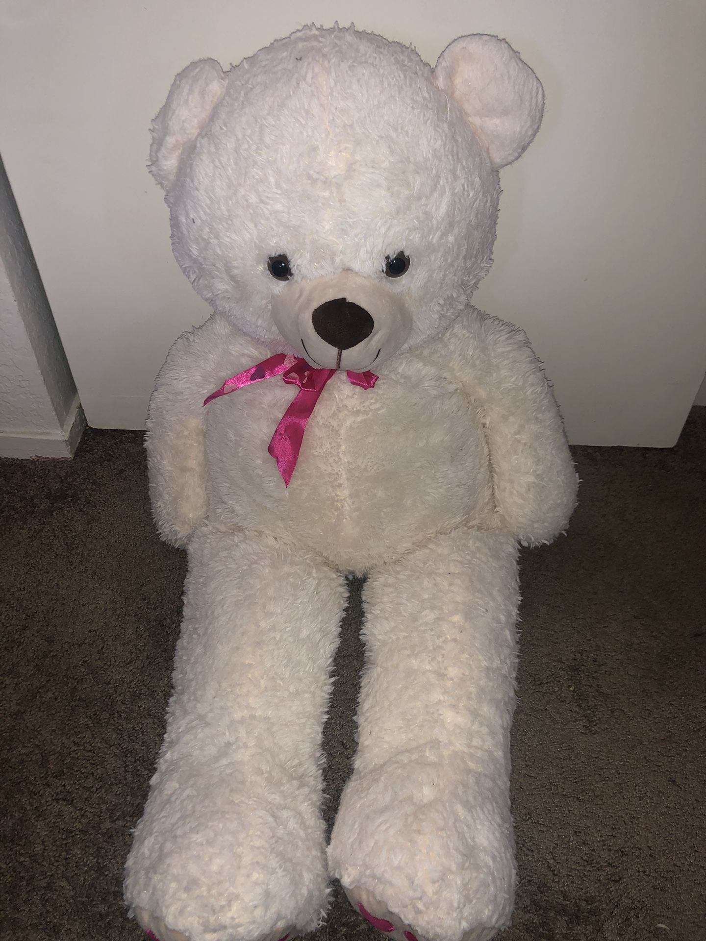 White Stuffed Teddy Bear 