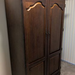 Riverside Computer Armoire / Home Office Cabinet with Pull-Out Keyboard Tray and File Drawer