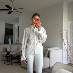 White Shirt – Size S, High-Quality Material