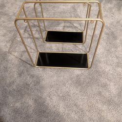 Modern Hanging Shelves Gold And Black
